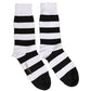 Dolce & Gabbana Black White Stripes Mid Calf Accessory Socks