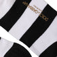 Dolce & Gabbana Black White Stripes Mid Calf Accessory Socks