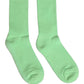 Dolce & Gabbana Green Cotton Ribbed Mid Calf Women Accessory Socks