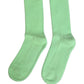 Dolce & Gabbana Green Cotton Ribbed Mid Calf Women Accessory Socks