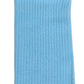 Dolce & Gabbana Light Blue Cotton Ribbed Mid Calf Accessory Socks