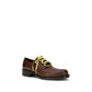 Prada Brown Calf Leather Bos Taurus Slip-On Loafers