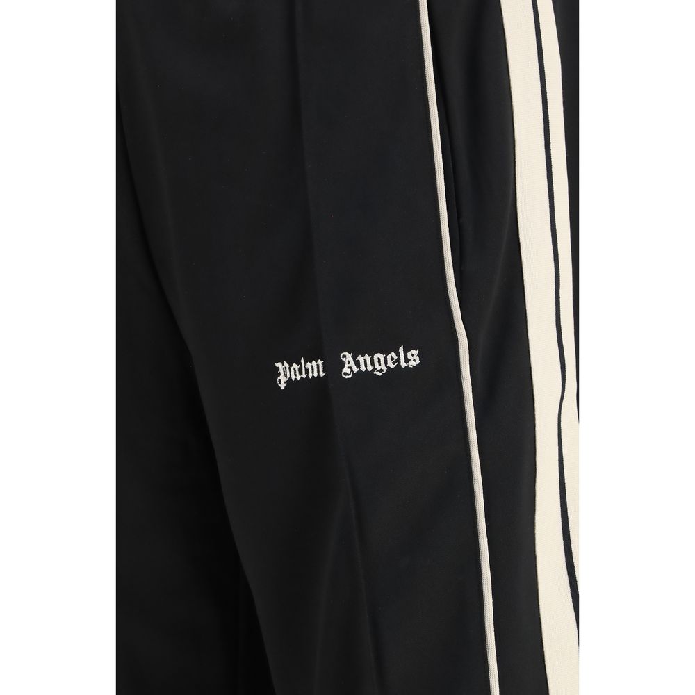 Palm Angels Black Polyester Joggers (Workout Pants)