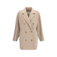 Max Mara Beige Wool Oves Aries Full-Length Jacket