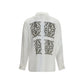 Max Mara White Silk Dress Shirt