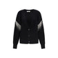 Max Mara Black Wool Oves Aries Cardigan