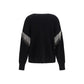Max Mara Black Wool Oves Aries Cardigan