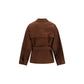 Fabiana Filippi Brown Cotton Full-Length Jacket