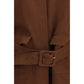 Fabiana Filippi Brown Cotton Full-Length Jacket