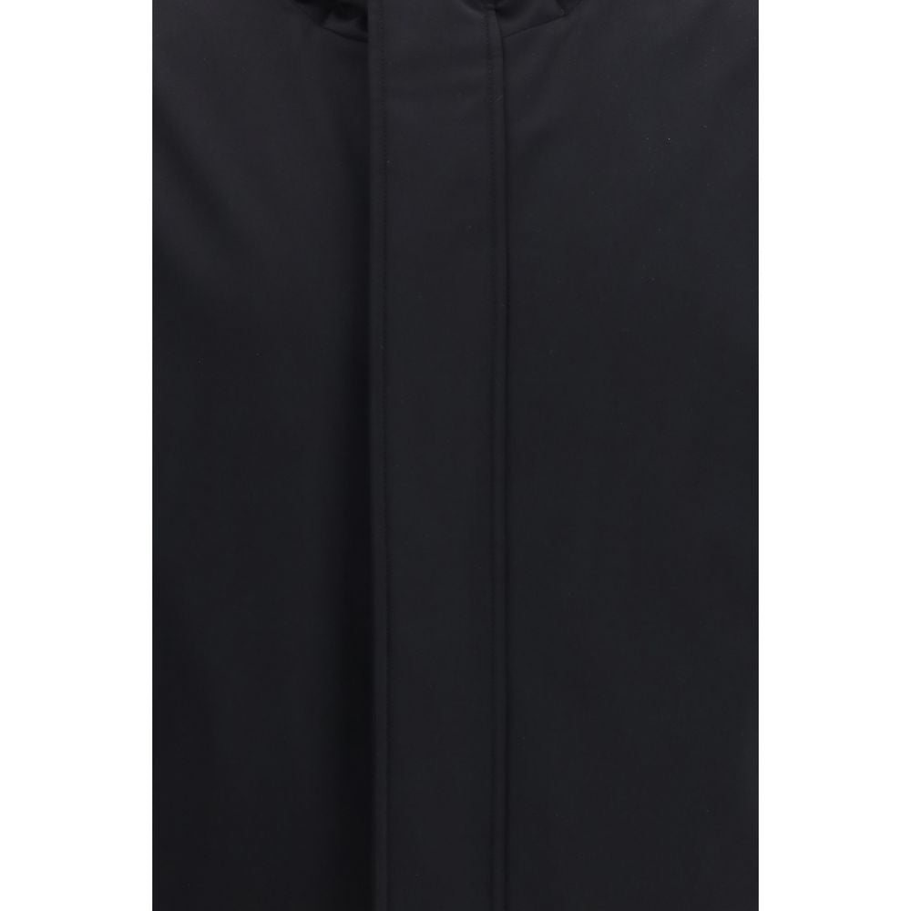 Herno Black Polyester Full-Length Jacket