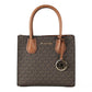 Michael Kors MICHAEL KORS Mercer 35S1GM9M2B Medium Logo And Leather Accordion Crossbody Bag In Brown