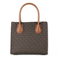 Michael Kors MICHAEL KORS Mercer 35S1GM9M2B Medium Logo And Leather Accordion Crossbody Bag In Brown