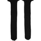Dolce & Gabbana Black Wool Logo Calf Long Women Accessory Socks