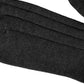 Dolce & Gabbana Dark Gray Wool Logo Calf Long Ribbed Accessory Socks