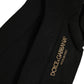 Dolce & Gabbana Black Viscose Logo Over The Calf Accessory Socks
