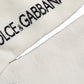 Dolce & Gabbana White Black Cotton Stretch Knee High Socks