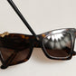 Dolce & Gabbana Brown DG4434 Accent Havana Acetate Frame Sunglasses