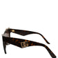 Dolce & Gabbana Brown DG4434 Accent Havana Acetate Frame Sunglasses
