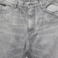 Dolce & Gabbana Grey Distressed Straight Leg Men Denim Jeans