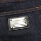 Dolce & Gabbana Dark Gray Cotton Slim Fit Men Denim Jeans