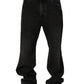 Dolce & Gabbana Dark Gray Cotton WideLeg Oversize Denim Jeans