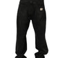 Dolce & Gabbana Dark Gray Cotton WideLeg Oversize Denim Jeans
