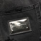 Dolce & Gabbana Dark Gray Distressed Oversize Men Denim Jeans