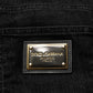 Dolce & Gabbana Black Cotton Relaxed Wide Leg Men Denim Jeans