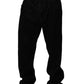 Dolce & Gabbana Black Cotton Relaxed Wide Leg Men Denim Jeans