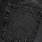 Dolce & Gabbana Dark Gray Cotton WideLeg Oversize Denim Jeans