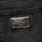 Dolce & Gabbana Dark Gray Cotton WideLeg Oversize Denim Jeans