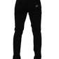 Dolce & Gabbana Black CottonStretch Regular Skinny Denim Jeans