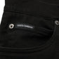Dolce & Gabbana Black CottonStretch Regular Skinny Denim Jeans