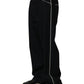 Dolce & Gabbana Black Cotton Stretch Straight Men Denim Jeans
