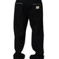 Dolce & Gabbana Black Cotton Stretch Straight Men Denim Jeans