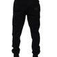 Dolce & Gabbana Blue Cotton Drawstring Jogger Trouser Pants