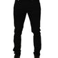 Dolce & Gabbana Black Cotton Stretch Skinny Denim Trouser Jeans