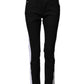Dolce & Gabbana Black Cotton Stretch Skinny Denim Trouser Jeans