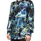 Dolce & Gabbana Blue Marble Print MARTINI Dress Formal Shirt