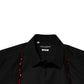Dolce & Gabbana Black Crystal Embellished GOLD Dress Shirt