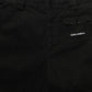 Dolce & Gabbana Black Cotton Mid Waist Men Cargo Shorts