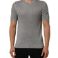 Dolce & Gabbana Gray Silk Crew Neck Short Sleeves T-shirt