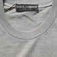 Dolce & Gabbana Gray Silk Crew Neck Short Sleeves T-shirt