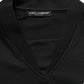 Dolce & Gabbana Black Polyester DGVIB3 Oversized Jersey T-shirt