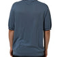 Dolce & Gabbana Blue Cotton Collared Short Sleeves T-shirt