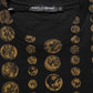 Dolce & Gabbana Black All Over Coin Print Cotton Men T-shirt