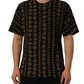 Dolce & Gabbana Black All Over Coin Print Cotton Men T-shirt