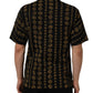 Dolce & Gabbana Black All Over Coin Print Cotton Men T-shirt