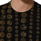 Dolce & Gabbana Black All Over Coin Print Cotton Men T-shirt