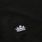 Dolce & Gabbana Black Crown Short Sleeved Henley Men T-shirt